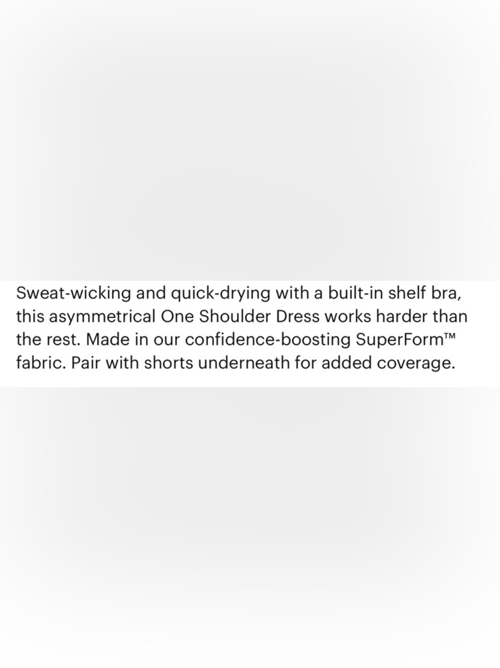 Outdoor Voices One Shoulder With Liner Active Exercise , Large - Picture 2 of 7